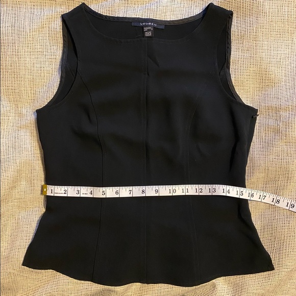 Black Louben Formal Structured Top - Picture 5 of 7
